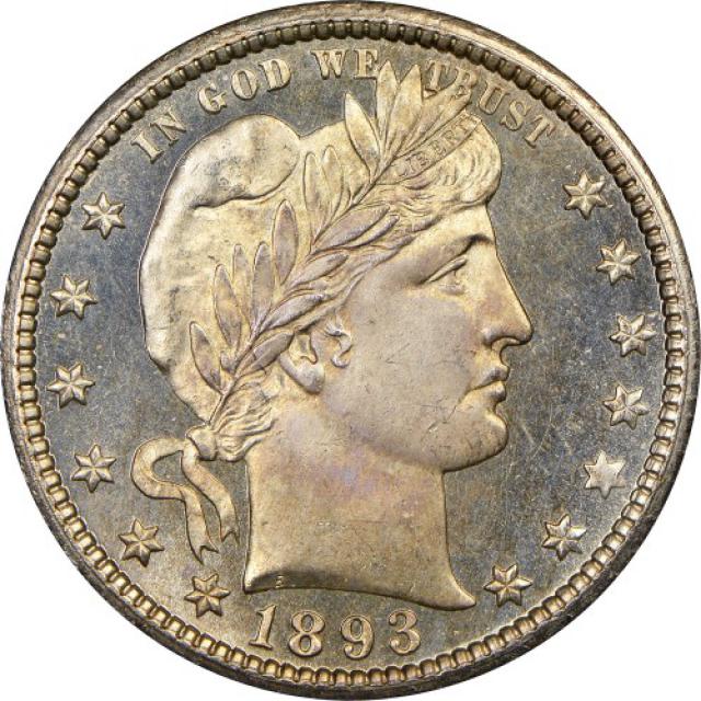 Монета Barber Quarter, ¼ долара 1893, США, США