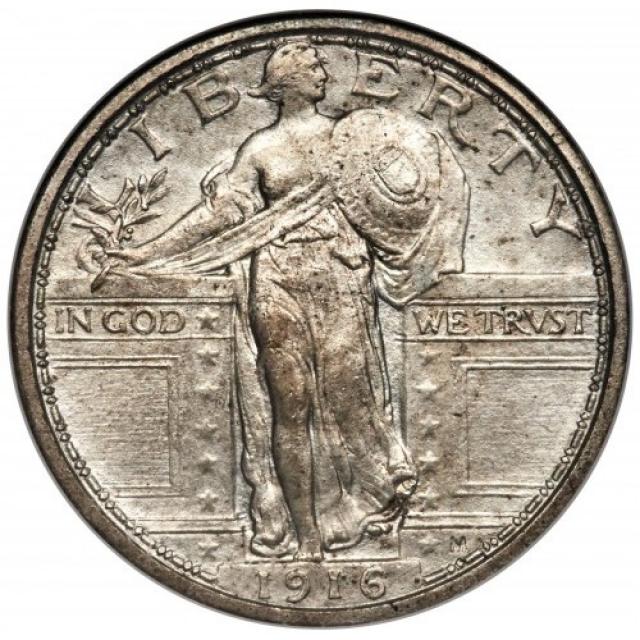 Монета Standing Liberty Quarter, ¼ долара 1916, США, США