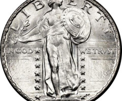 Монета Standing Liberty Quarter, ¼ долара 1930, США, США