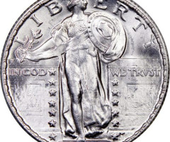 Монета Standing Liberty Quarter, ¼ долара 1929, США, США