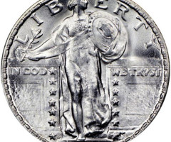 Монета Standing Liberty Quarter, ¼ долара 1926, США, США