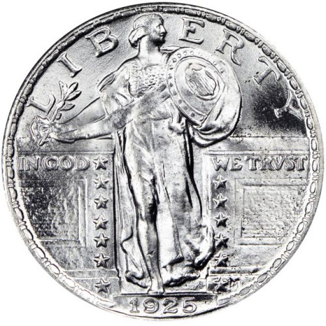 Монета Standing Liberty Quarter, ¼ долара 1925, США, США