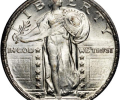 Монета Standing Liberty Quarter, ¼ долара 1920, США, США