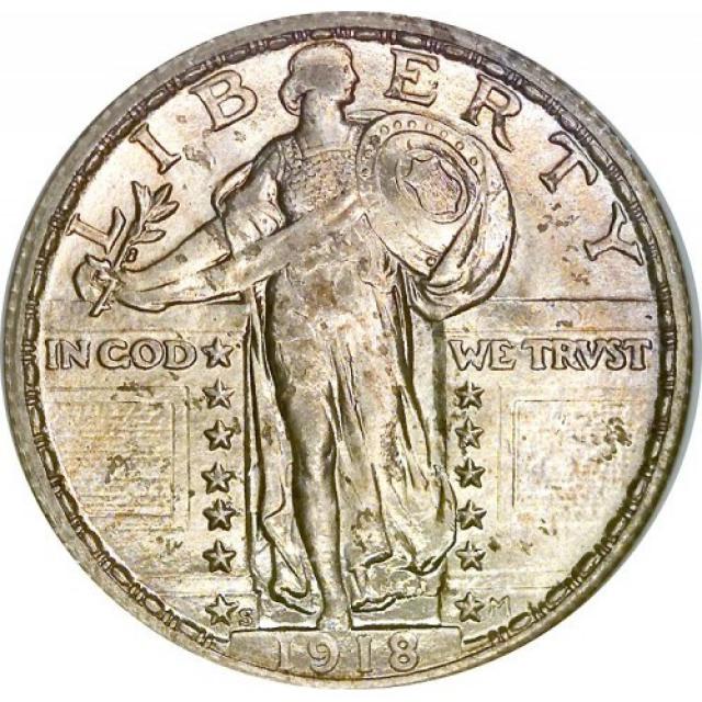 Монета Standing Liberty Quarter, ¼ долара 1918, США, США