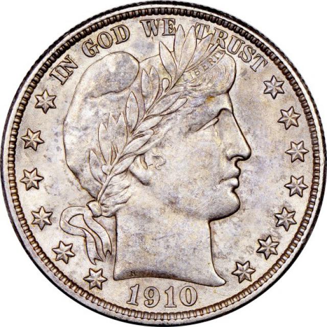 Монета Barber Half Dollar, ½ долара 1910, США, США