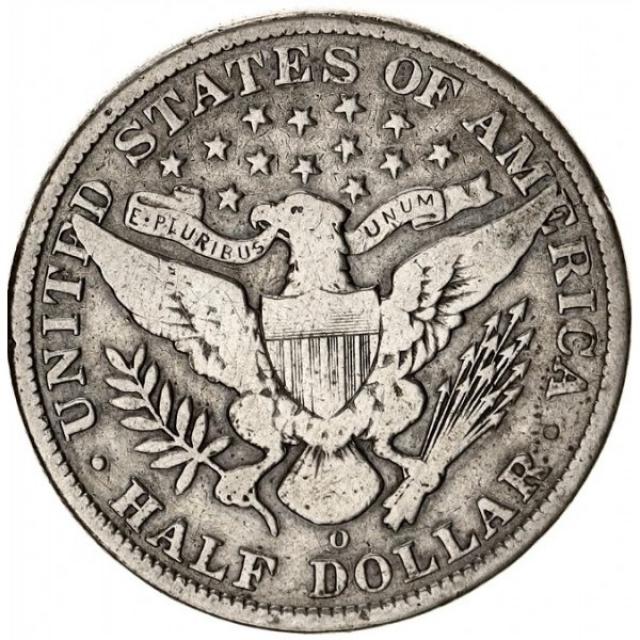 Монета Barber Half Dollar, ½ долара 1908, США, США
