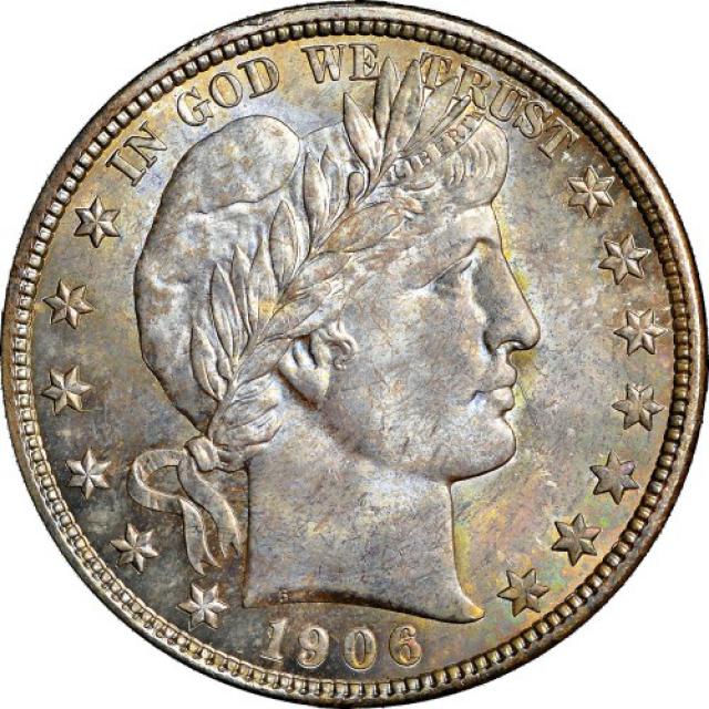 Монета Barber Half Dollar, ½ долара 1906, США, США