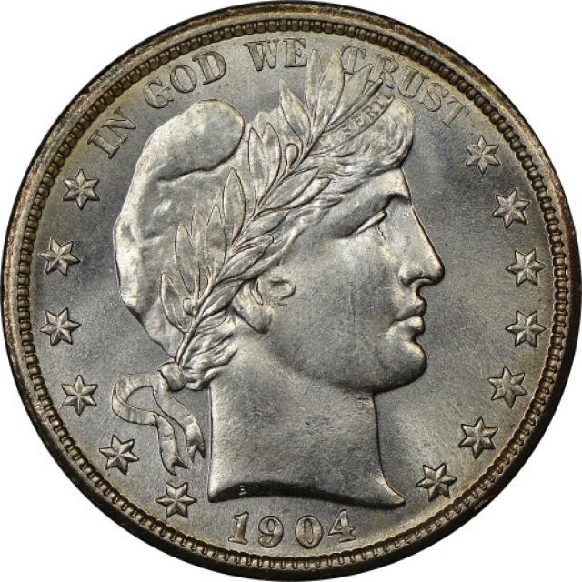 Монета Barber Half Dollar, ½ долара 1904, США, США