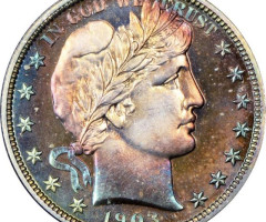Монета Barber Half Dollar, ½ долара 1903, США, США