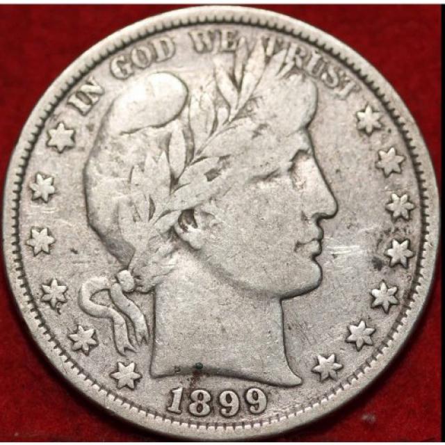 Монета Barber Half Dollar, ½ долара 1899, США, США