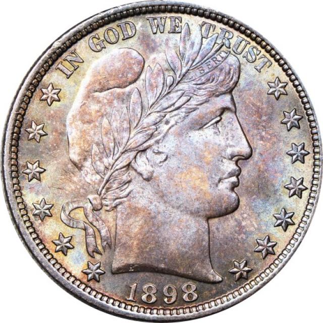 Монета Barber Half Dollar, ½ долара 1898, США, США