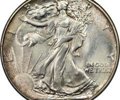 Монета Walking Liberty Half Dollar, ½ долара 1945, США, США