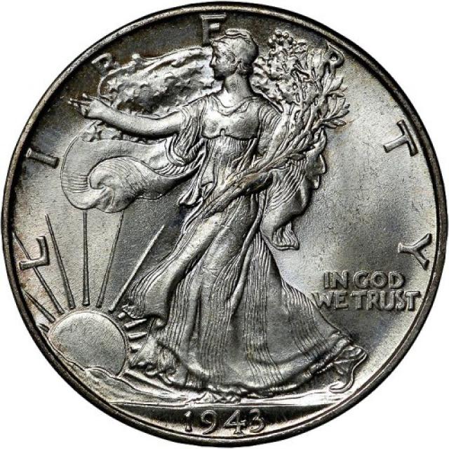 Монета Walking Liberty Half Dollar, ½ долара 1943, США, США