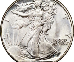 Монета Walking Liberty Half Dollar, ½ долара 1942, США, США