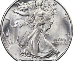 Монета Walking Liberty Half Dollar, ½ долара 1939, США, США