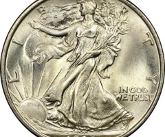 Монета Walking Liberty Half Dollar, ½ долара 1936, США, США