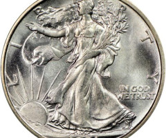 Монета Walking Liberty Half Dollar, ½ долара 1921, США, США