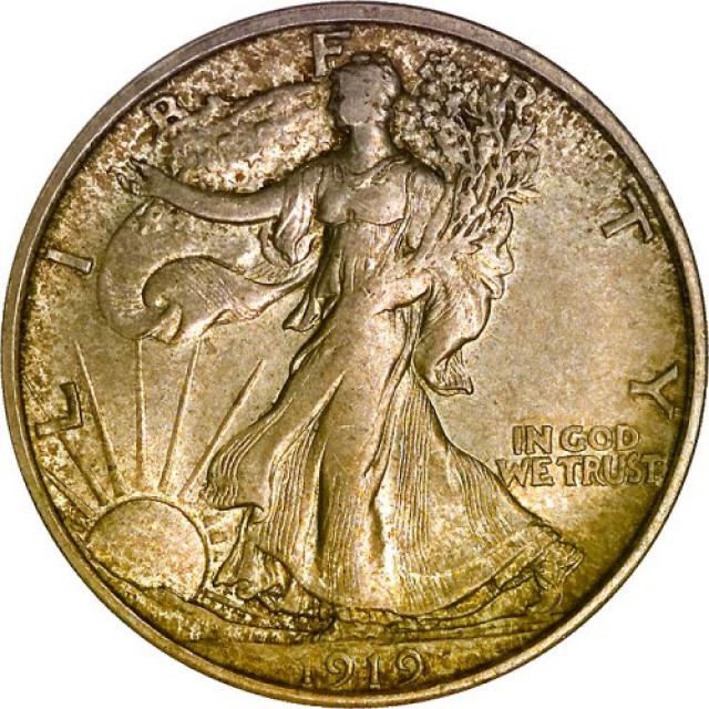 Монета Walking Liberty Half Dollar, ½ долара 1919, США, США