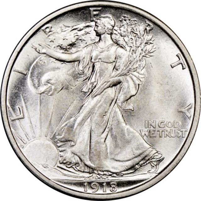 Монета Walking Liberty Half Dollar, ½ долара 1918, США, США