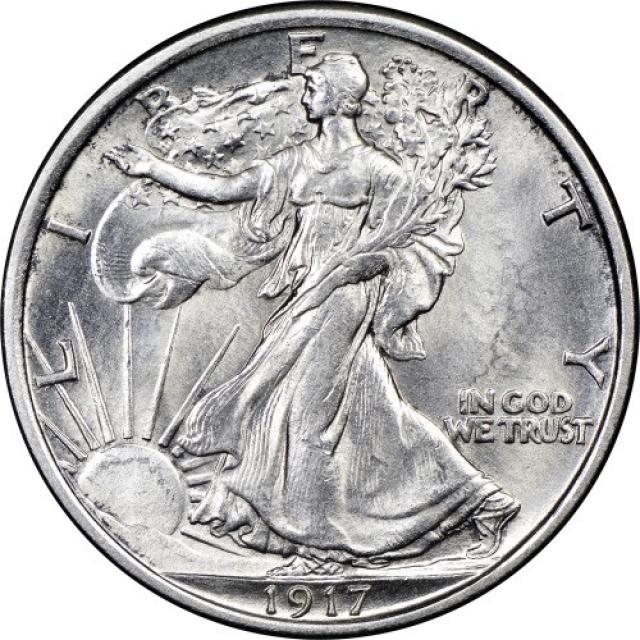 Монета Walking Liberty Half Dollar, ½ долара 1917, США, США