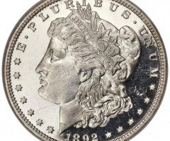 Монета Доллар Моргана, 1 долар 1892, США, США