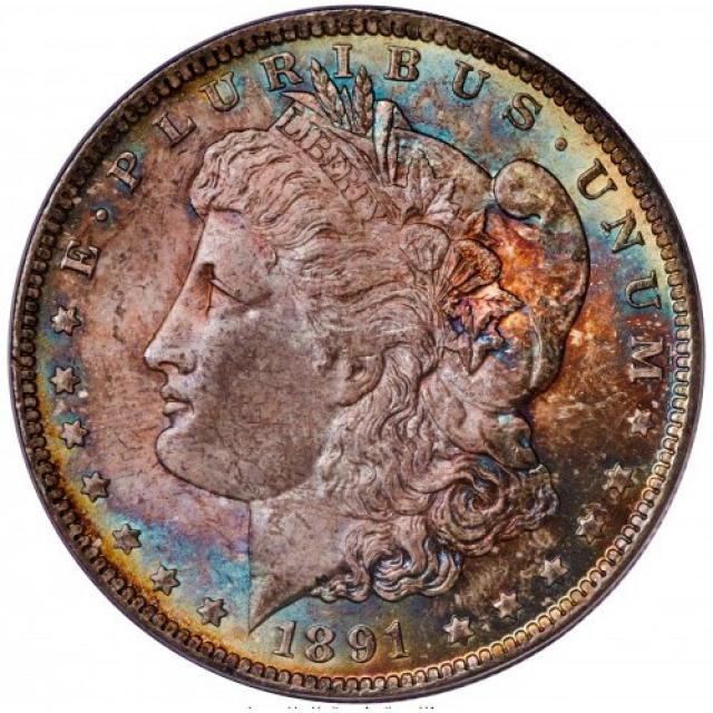 Монета Доллар Моргана, 1 долар 1891, США, США