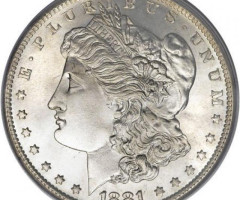 Монета Доллар Моргана, 1 долар 1881, США, США