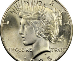Монета Peace Dollar, 1 долар 1935, США, США