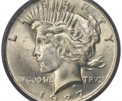 Монета Peace Dollar, 1 долар 1927, США, США