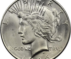 Монета Peace Dollar, 1 долар 1926, США, США