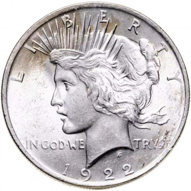 Монета Peace Dollar, 1 долар 1922, США, США