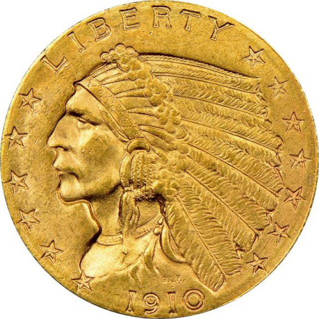 2½ долара 1910, США, США