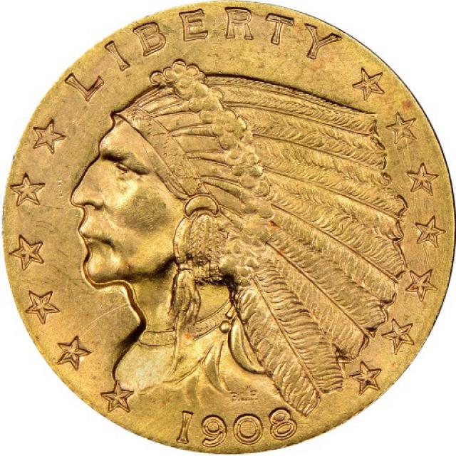 2½ долара 1908, США, США