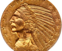 Монета Голова індіанця, 5 доларів 1908, США, США