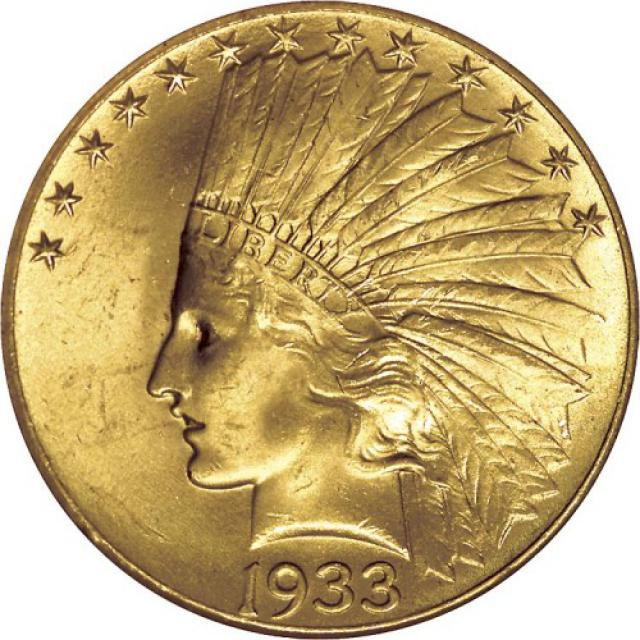 Монета Орел, 10 доларів 1933, США, США