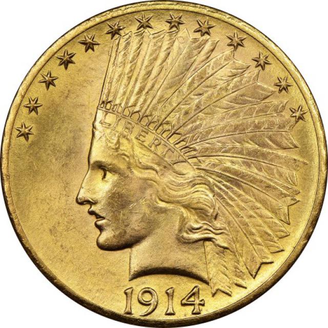 Монета Орел, 10 доларів 1914, США, США