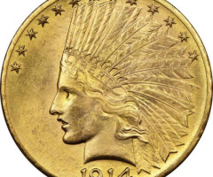Монета Орел, 10 доларів 1914, США, США