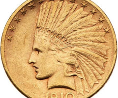 Монета Орел, 10 доларів 1910, США, США