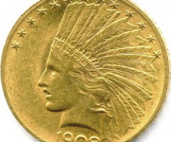 Монета Орел, 10 доларів 1908, США, США