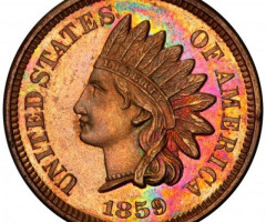 1 цент 1859, США, США
