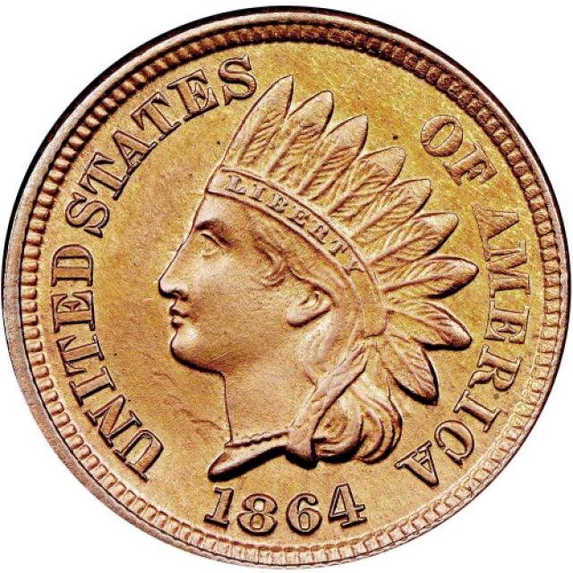 Монета Indian Head Cent, 1 цент 1864, США, США