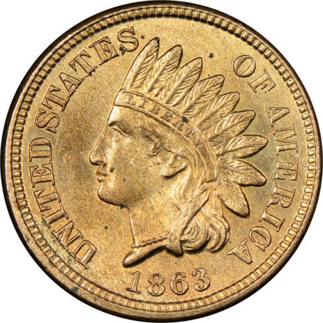 Монета Indian Head Cent, 1 цент 1863, США, США