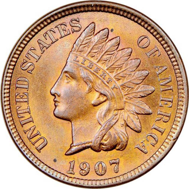 Монета Indian Head Cent, 1 цент 1907, США, США