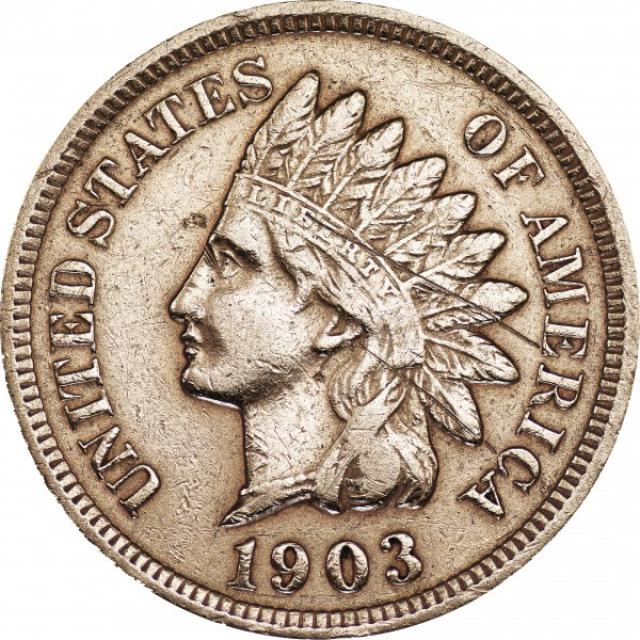 Монета Indian Head Cent, 1 цент 1903, США, США
