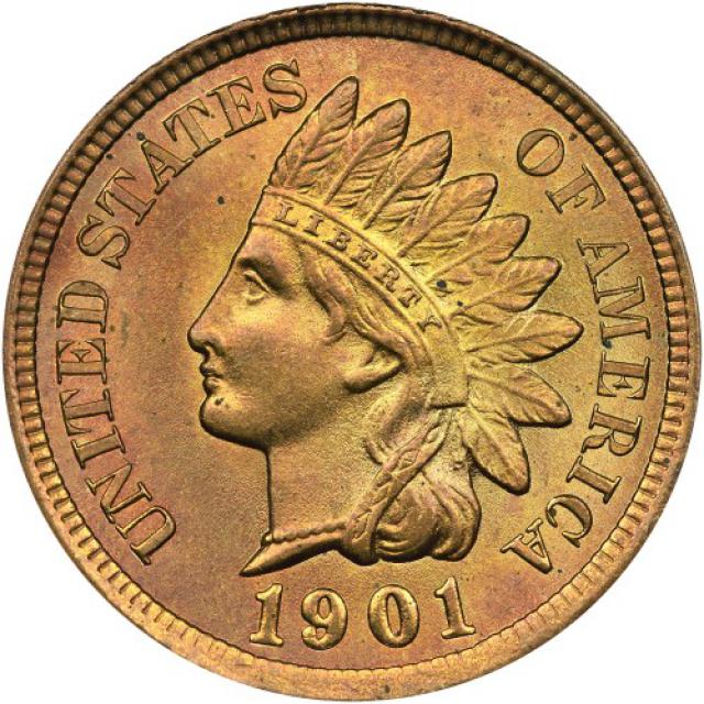 Монета Indian Head Cent, 1 цент 1901, США, США