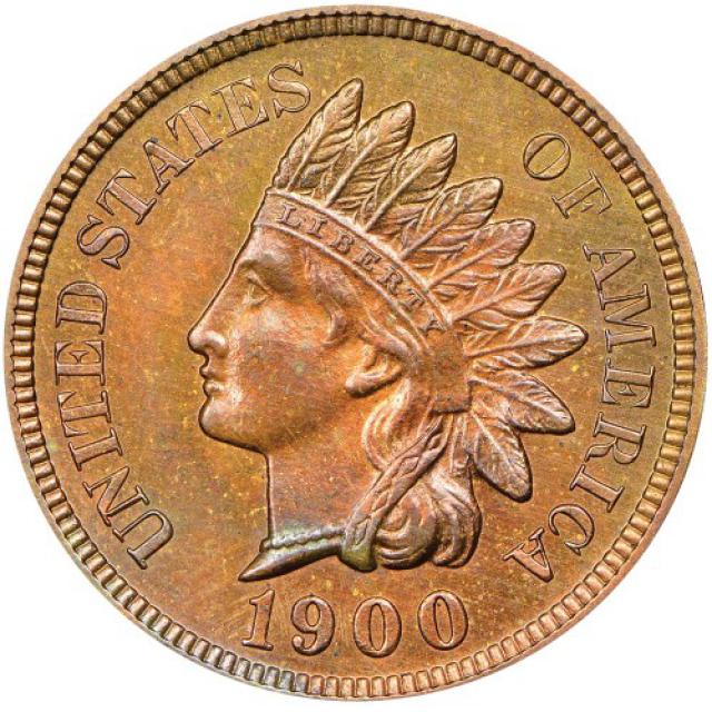 Монета Indian Head Cent, 1 цент 1900, США, США