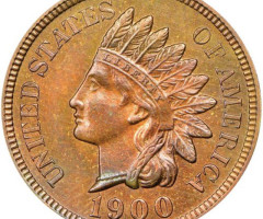 Монета Indian Head Cent, 1 цент 1900, США, США