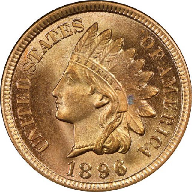 Монета Indian Head Cent, 1 цент 1896, США, США