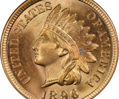 Монета Indian Head Cent, 1 цент 1896, США, США