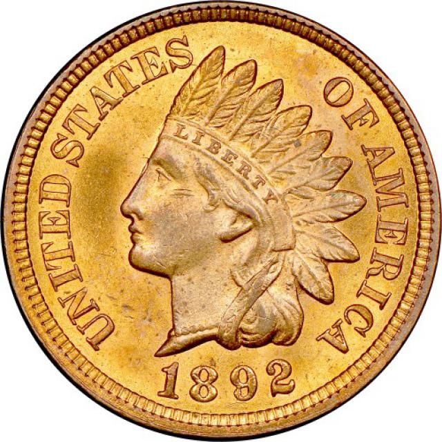 Монета Indian Head Cent, 1 цент 1892, США, США